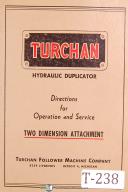 Turchan Follower-Bullard-Turchan Follower Bullard, Two Dimension Attachment, Hydraulic Duplicator Manual-Two Dimensional Attachment-01